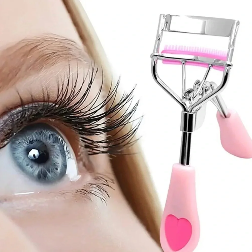 Skinny Dip Peach Heart Handle Eyelash Curler